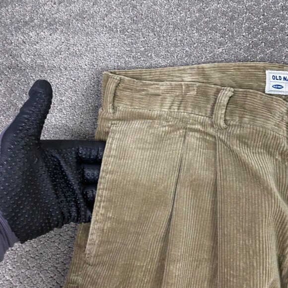 Vintage Y2K Old Navy Corduroy Pants men's 36 x 30 36x29 Wide Leg Baggy Wide Wale - Picture 4 of 15
